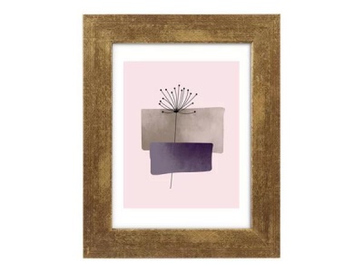 Obrazový rám, drevený, 15x20 cm, "Goldbuch Ian", zlatá