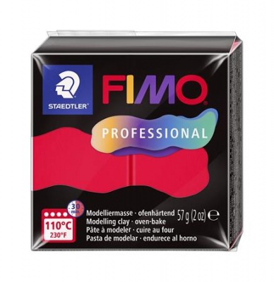 Modelovacia hmota, 57 g, vypaľovacia, FIMO Professional, červená