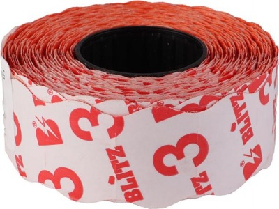 Cenové etikety, 22x16 mm, BLITZ, oranžové