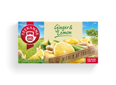 Ovocný čaj, 20x1,75 g, TEEKANNE "World of Fruits", zázvor-citrón