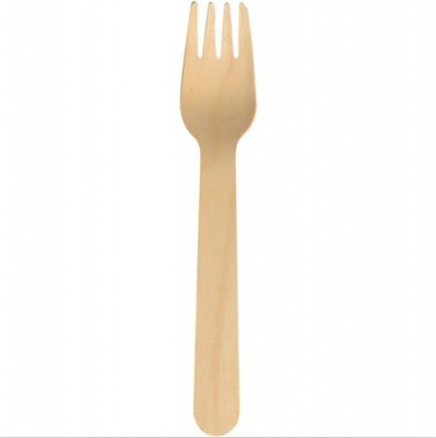 Vidlička, drevená, 16,5 cm, 100 ks