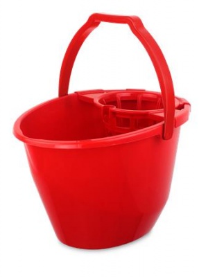 Vedro so žmýkacím košom, 11 l, BONUS, červené