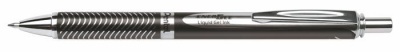 Gélové pero, 0,35 mm, stláčací mechanizmus, telo pera: čierna, PENTEL "EnerGel BL-407" modrá