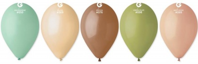 Balón, 26 cm, mix prírodných pastelových farieb