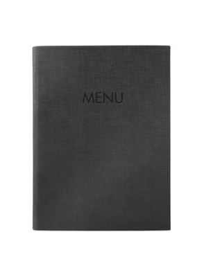 Obal na jedálny lístok, A5, tvrdá obálka, SIGEL, antracitový