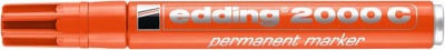 Permanentný popisovač, 1,5-3 mm, kužeľový hrot, EDDING "2000", oranžový
