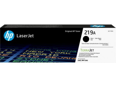 W2190A Laserový toner pre tlačiareň LaserJet Pro 3202, HP 219A, čierny, 1,3k