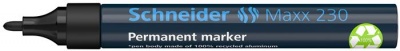 Permanentný popisovač "230", čierny, 1-3mm, kovové telo