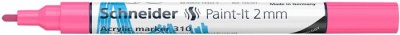 Akrylový popisovač, 2 mm, SCHNEIDER "Paint-It 310", ružový