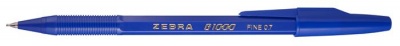 Guľôčkové pero, 0,24 mm, s vrchnákom, ZEBRA "B1000", modrá