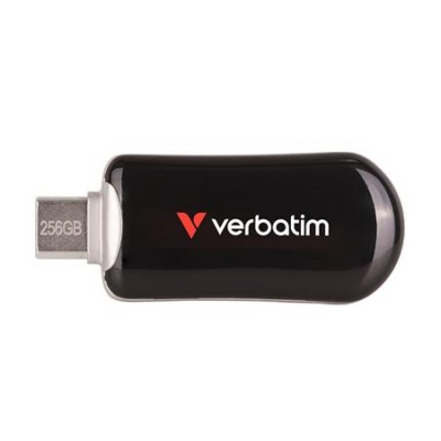 USB kľúč, 256GB, USB-C 3.2 Gen1, VERBATIM "Plectra", čierny