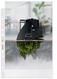 Euroobal, s eurodierovaním, A4, PP, 100 mikrónov, drsný povrch, LEITZ "Recycle"