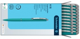 Guľôčkové pero, 0,5 mm, stláčací mechanizmus, SCHNEIDER "K15", zelené