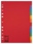 Register, kartónový, A4, 12 dielny, ESSELTE "Economy", farebný