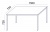 Stôl s kovovými nohami, univerzálny, 75x150 cm, MAYAH "Freedom SV-39", biela