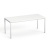 Stôl s kovovými nohami, univerzálny, 75x170 cm, MAYAH "Freedom SV-40", biela